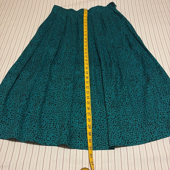 Vintage Pendleton pleated teal skirt - Picture 6 of 10
